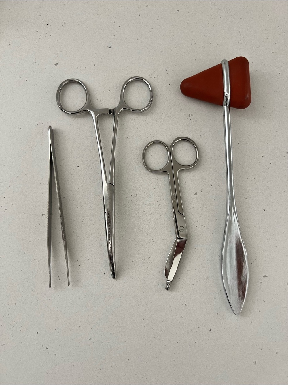 New Vintage Medical Instruments Set Reflex Hammer Forceps Scissors Tweezers